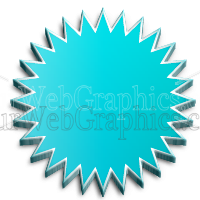illustration - 3d-starburst-blue-png